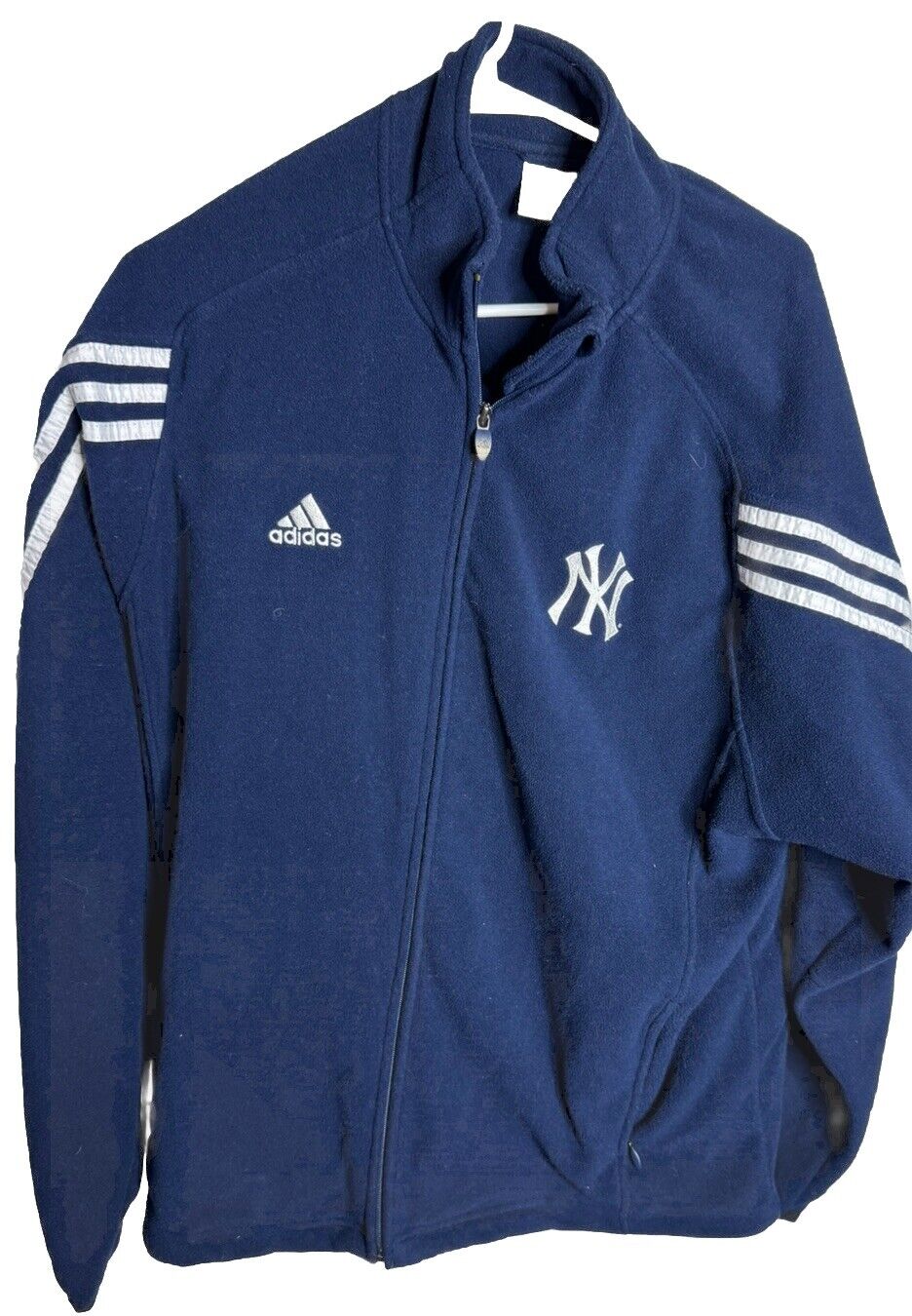Adidas New York Yankees full zip light weight spring jacket large