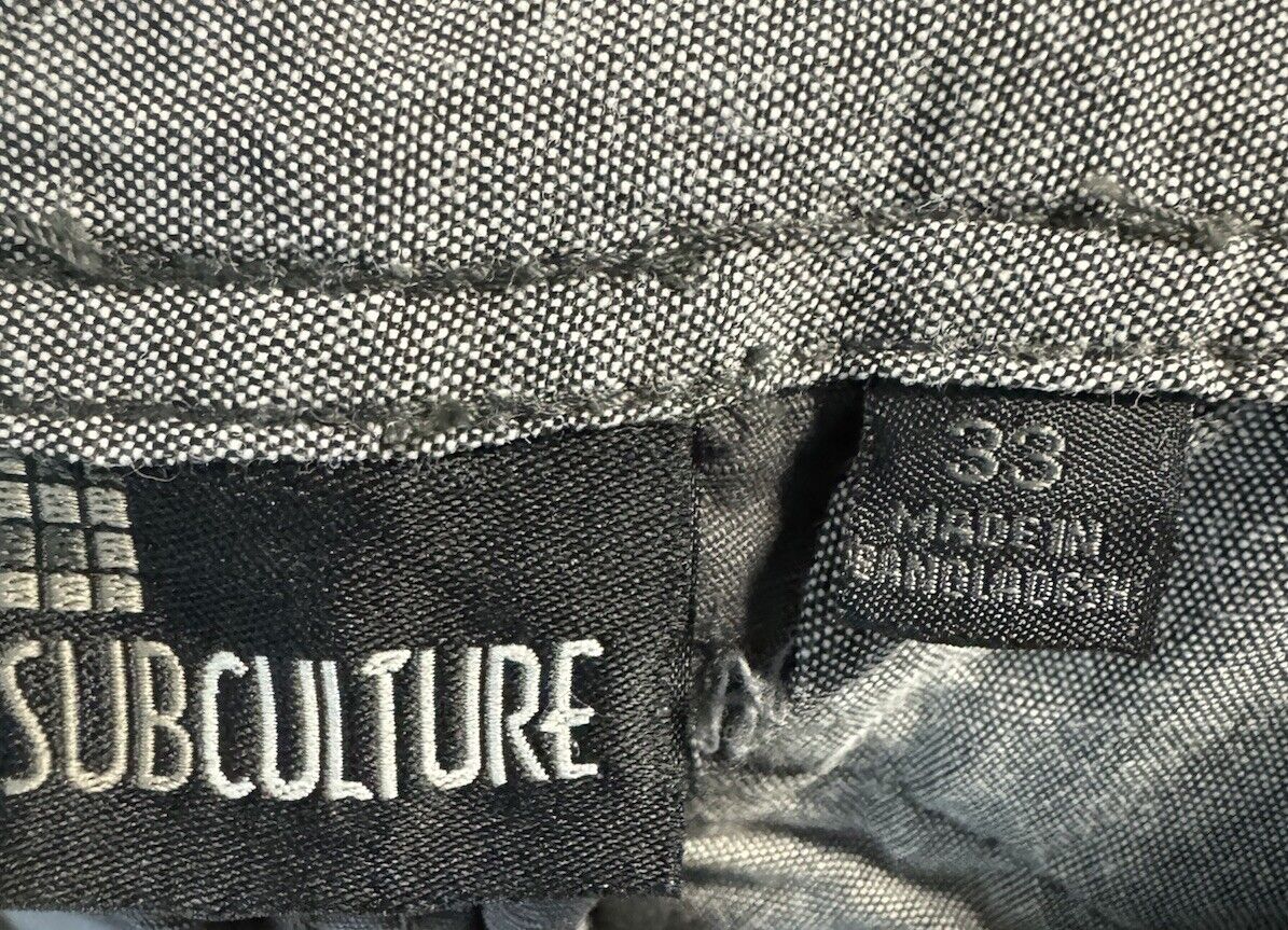 SubCulture Shorts Men's Size 33 Flat Front Retro Skater