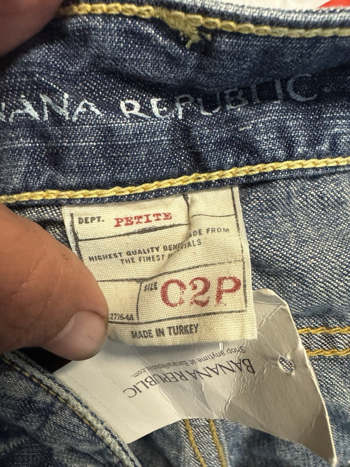 Banana Republic Womens Jeans Sloan Fit Size 2 Low Rise Crop