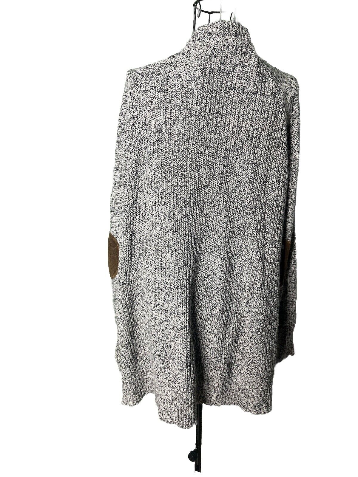 RDI Cardigan XL Gray Women's Elbow Patch Knit Cardigan