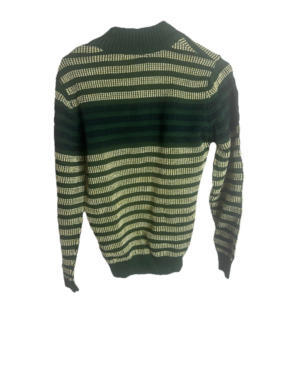 Brooks Brothers 1/4 Zip Sweatshirt Mens Medium Green Cotton Pullover