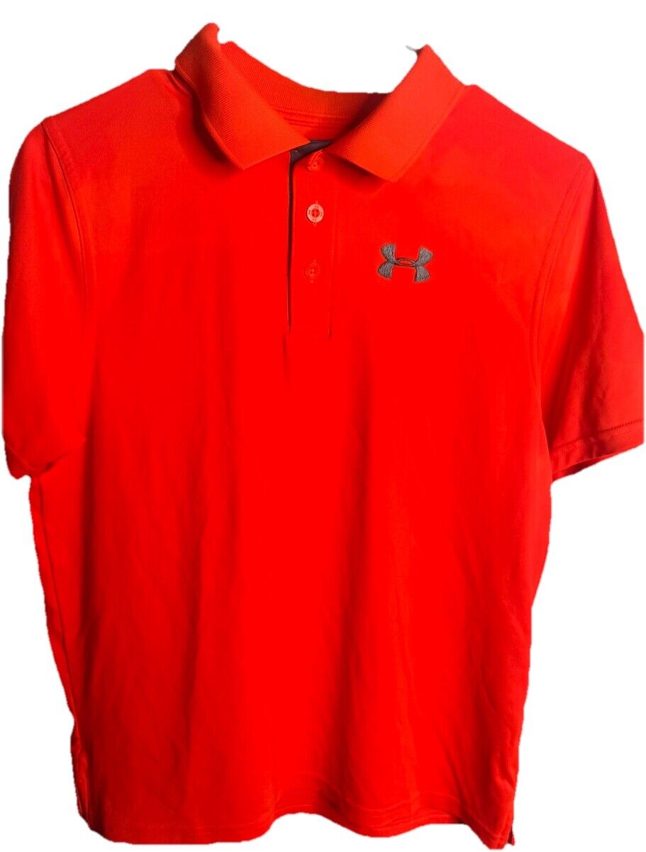Boys YXL Under Armour Polo Heat Gear Shirt