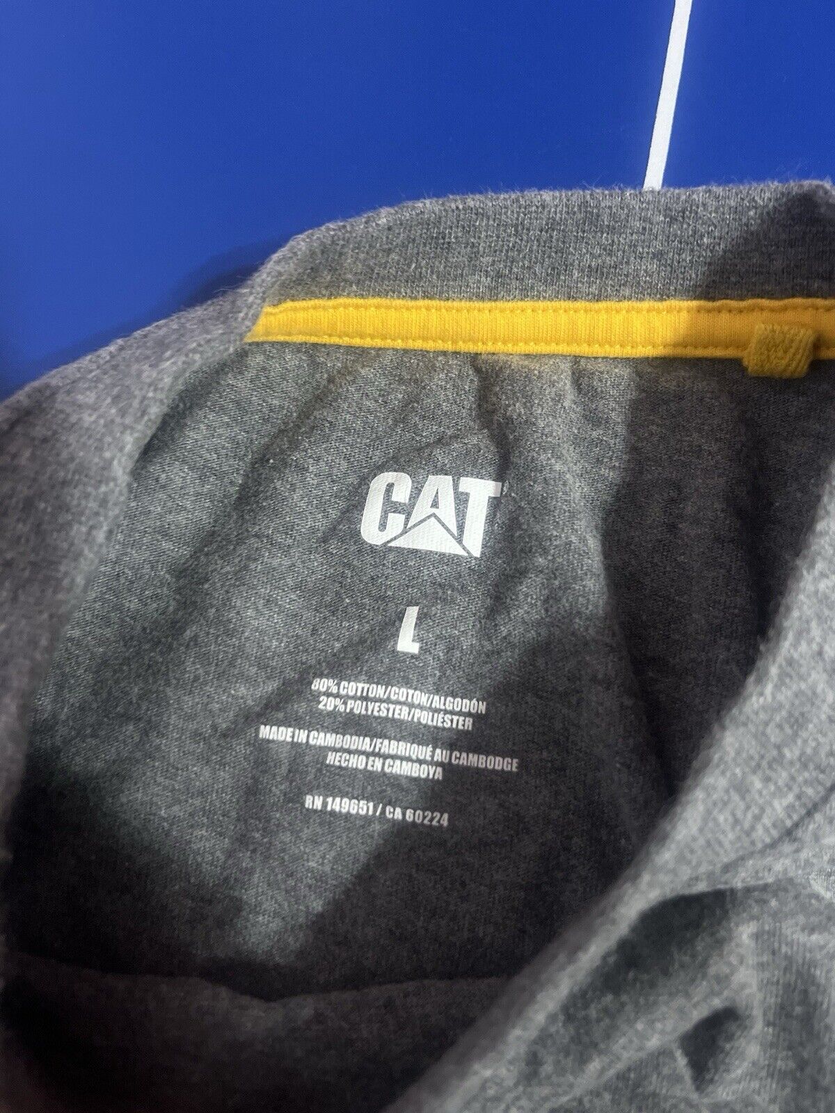 CAT Caterpillar Inc. Construction Bulldozer Men’s Size L Graphic Tee T-Shirt