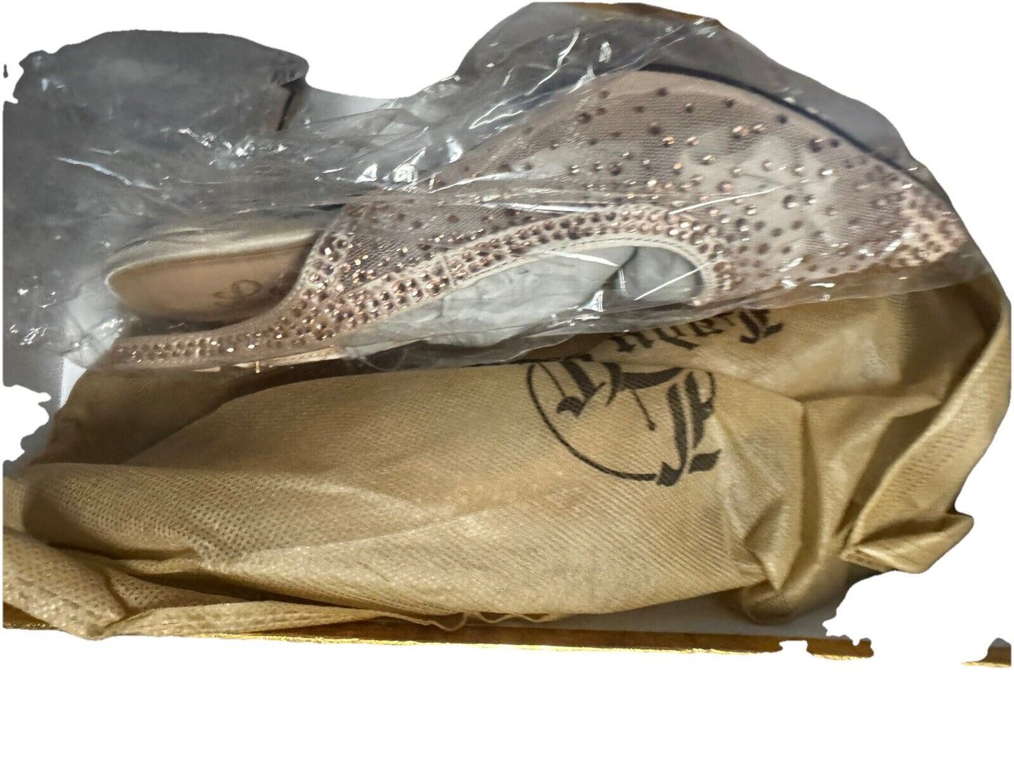 Lady Couture~ Champagne ~ Spicy~Sandal~Size 7/38~In Original Box