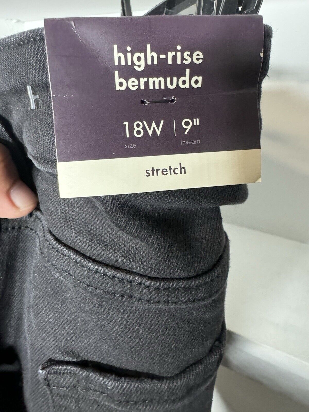 Ava & Viv Bermuda Shorts Womens Size 18 High Rise Relaxed Med Denim Jean