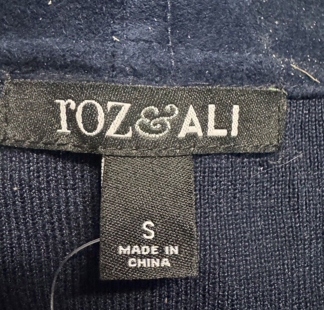 Roz & Ali Women's Open Front Cardigan Sweater Size S