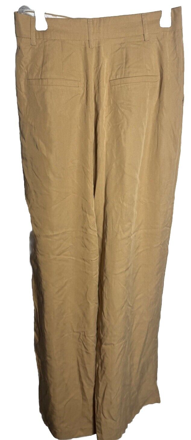Zara Striped High Rise Flare Leg Women's Pants Size M