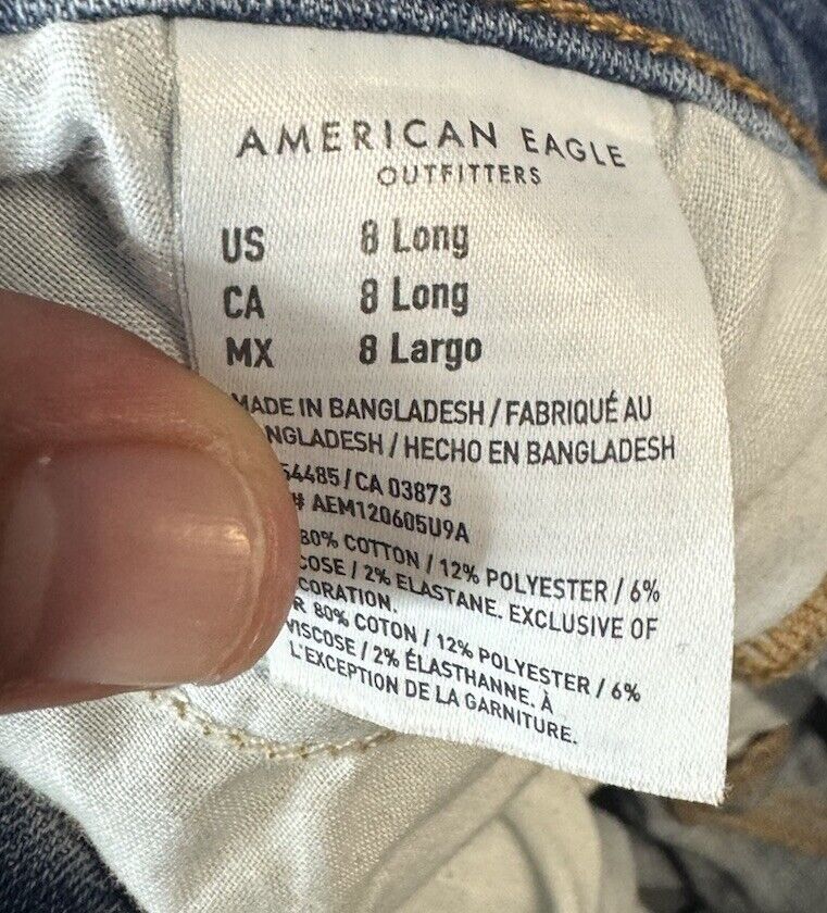 American Eagle Size 8 Long