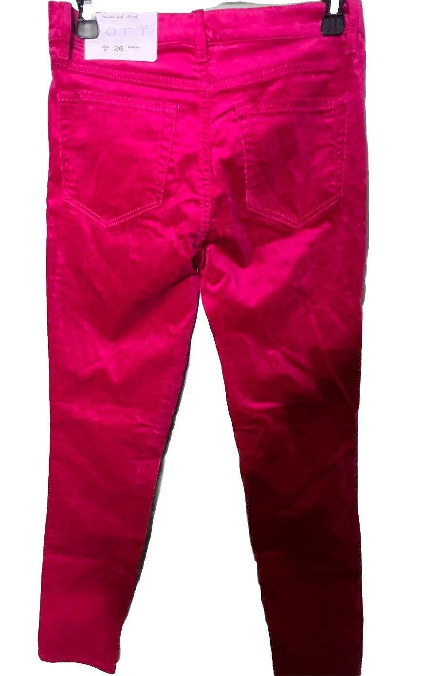 Ann Taylor Loft Women's 26/2P Skinny Red/ NWT