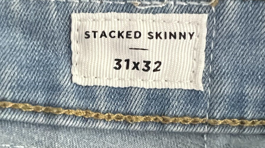 PacSun Jeans Men’s Size 31x32 Blue Denim Skinny Comfort Stretch Jeans