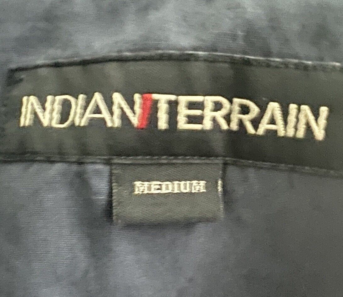 Indian Terrain Shirt Adult Medium Long Sleeve Cotton Mens