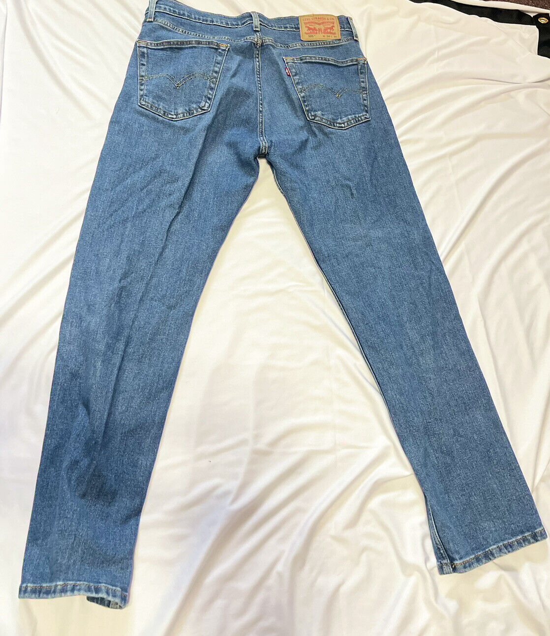Levi’s Jeans, Mens Size 34x30, Blue, 505, Bootcut, Blue Denim, Vintage Jeans,