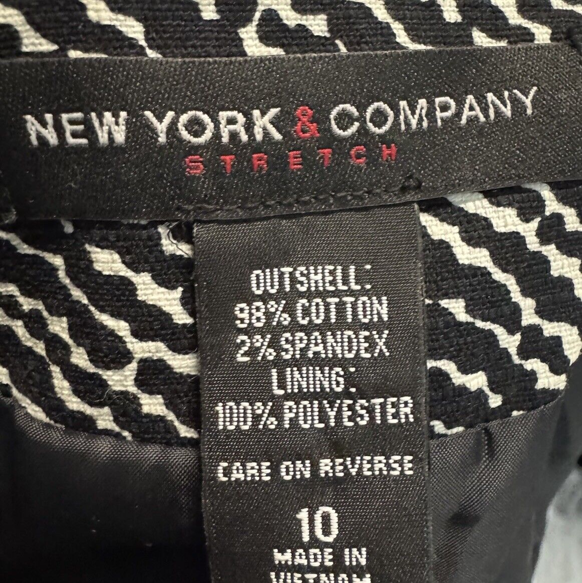 New York & Company Blazer Jacket Womens Size 10 Multi Single Breasted Two Button