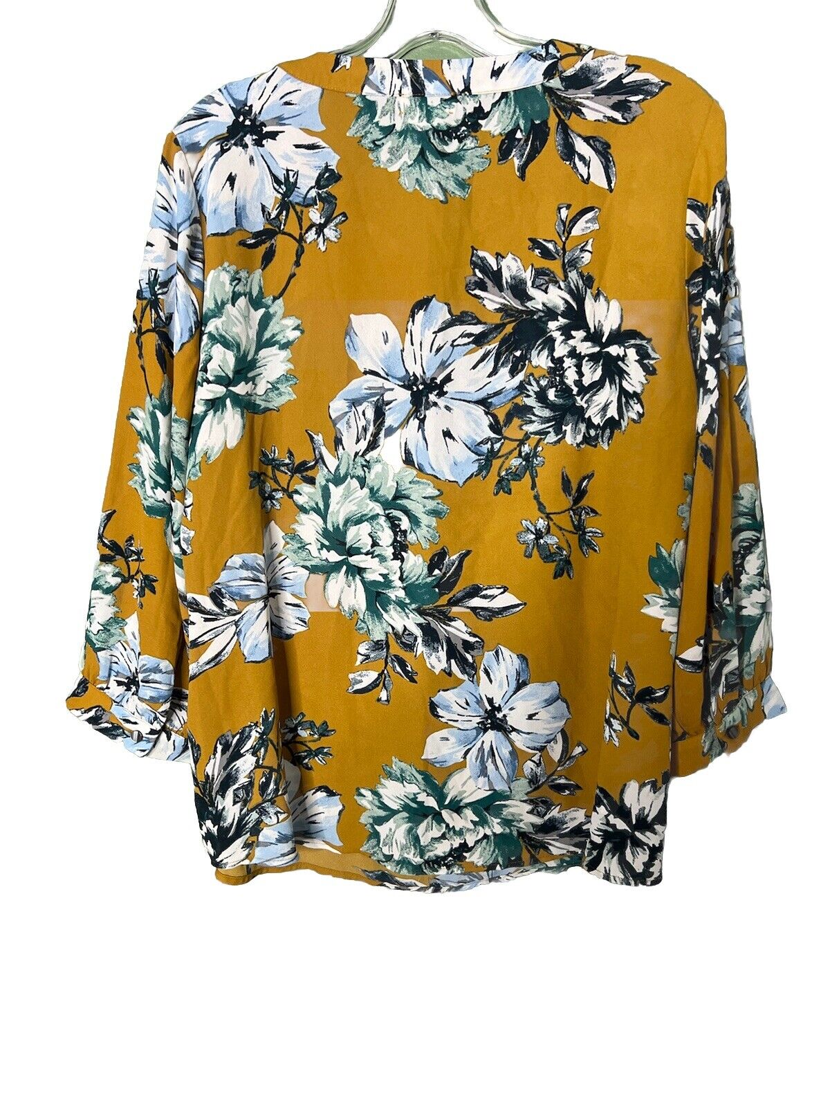Van Hussen Womens Size Large Floral Print