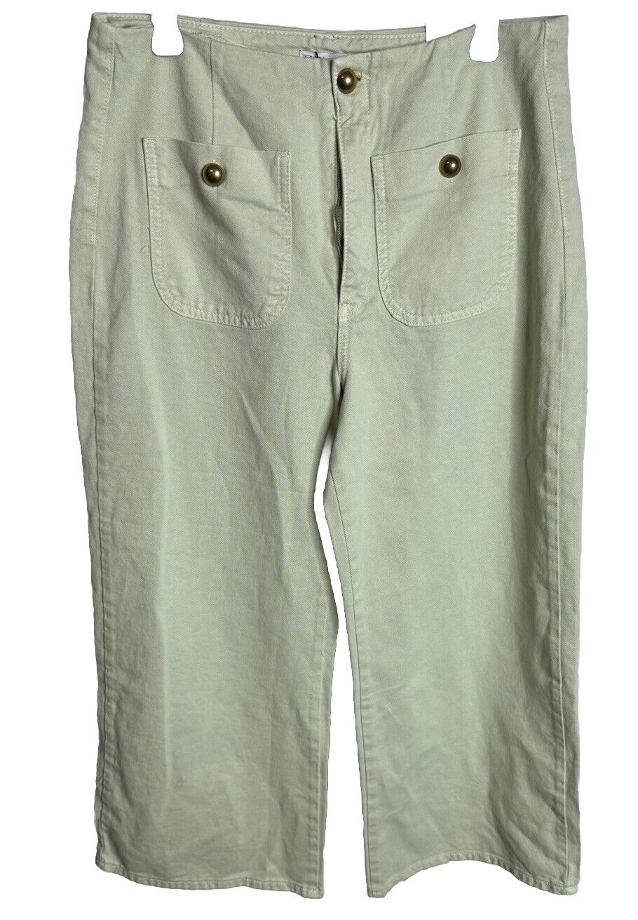 Zara Jeans Womens 10 Straight Wide Leg *