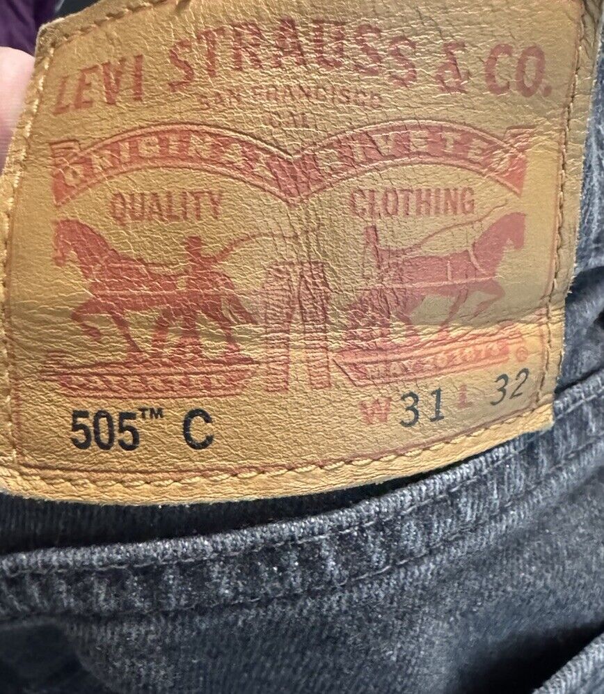 Levi's 505 Mens Jeans sz 31x32 Denim Straight Leg Medium Wash Regular Fit