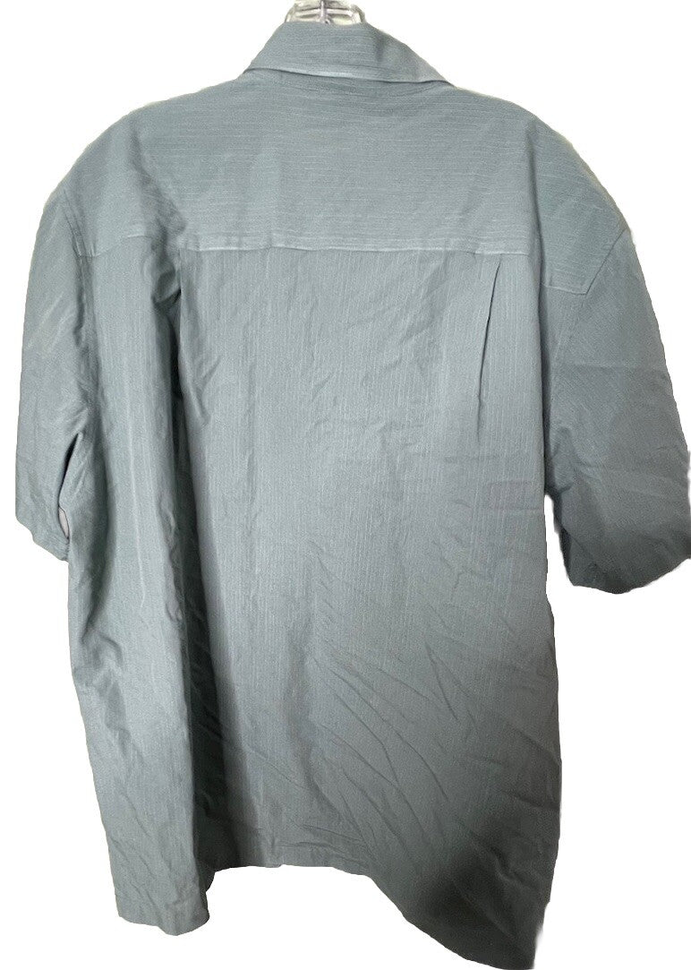 Via Europa Short Sleeve Button Down 2XL