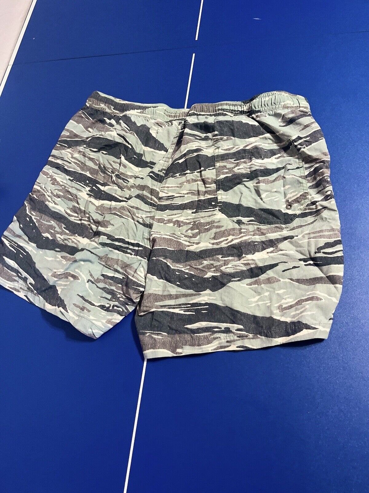 All Saints Men's Camo Storm Shorts Light Green Multicolor Relaxed Fir M Size 32