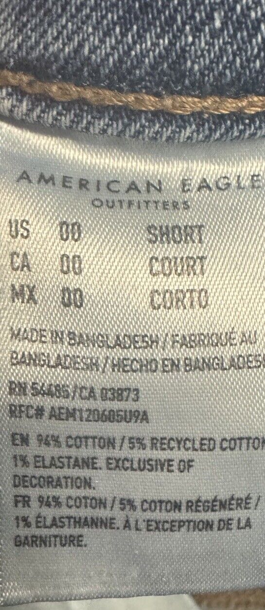 American Eagle Outfitters Woman's Size 00 Super Stretch Skinny