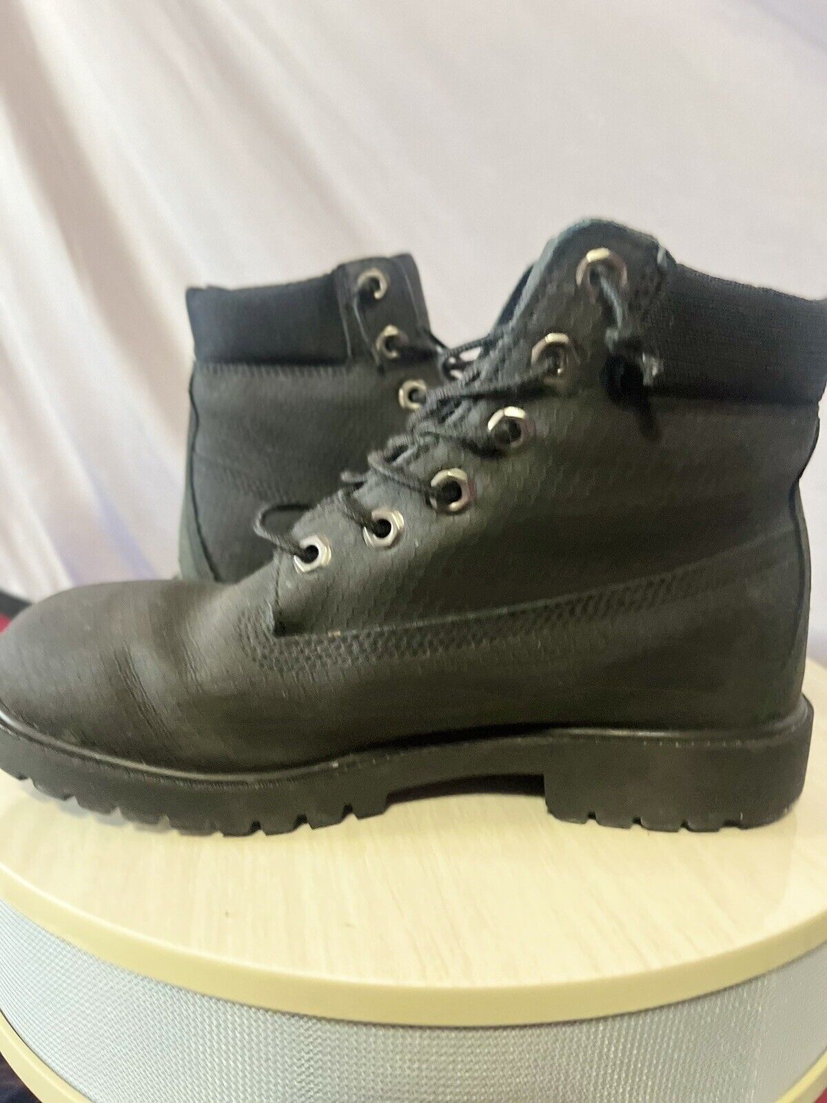 Timberland 5.5 Men’s, Premium Black Helcor Boot, High Quality, Lightly Used,rare