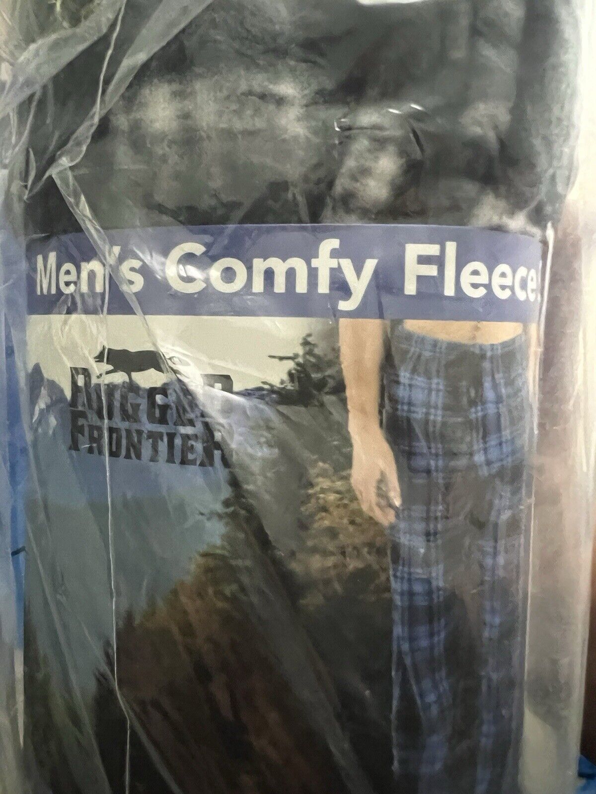Rugged Frontier Men’s Comfy Fleece Sleep Pant, Plaid, Size XL