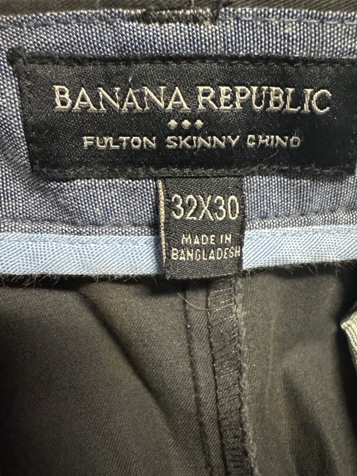 Banana Republic Kentfield Pants Mens 32x 30 Flat Front Chinos