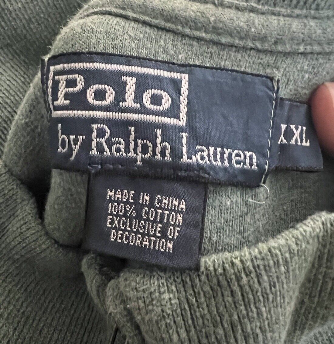 Polo Ralph Lauren Sweater Mens 2XL 1/4 Zip Pullover