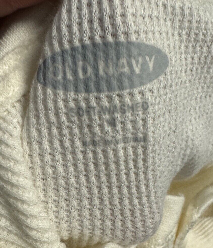 Old Navy Thermal Shirt Mens Medium Soft Washed Long Sleeve Crew Neck