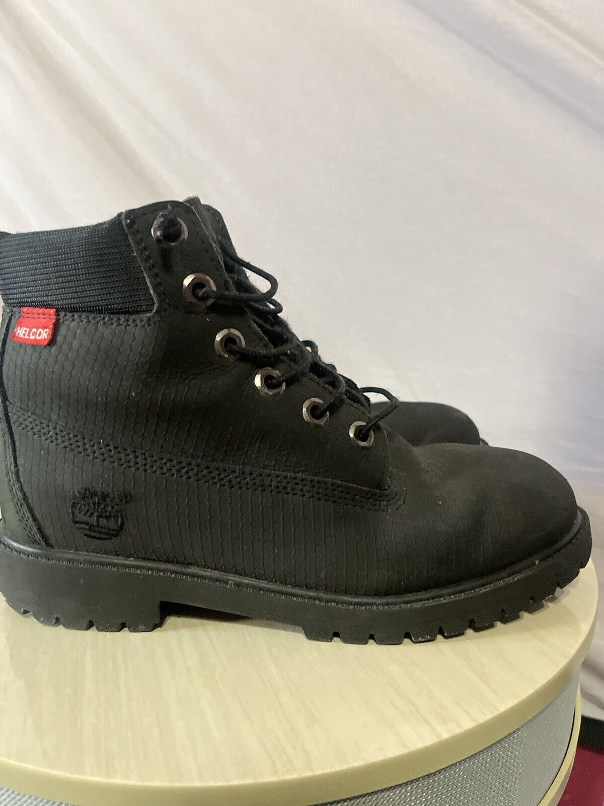 Timberland 5.5 Men’s, Premium Black Helcor Boot, High Quality, Lightly Used,rare