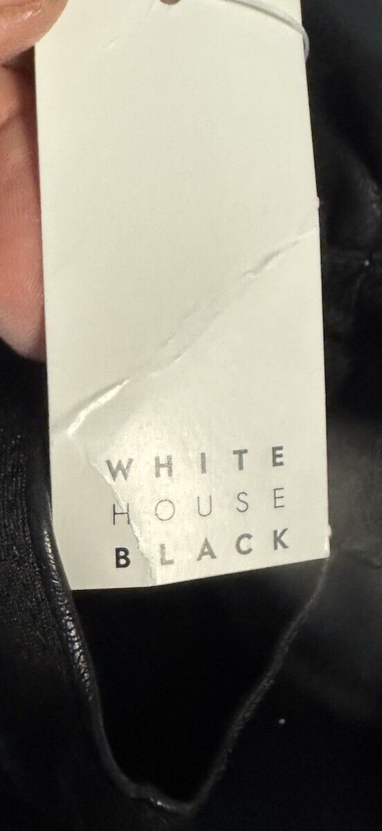 White House Black Market Body Perfecting Faux Leather Trim Sheath Dress 2