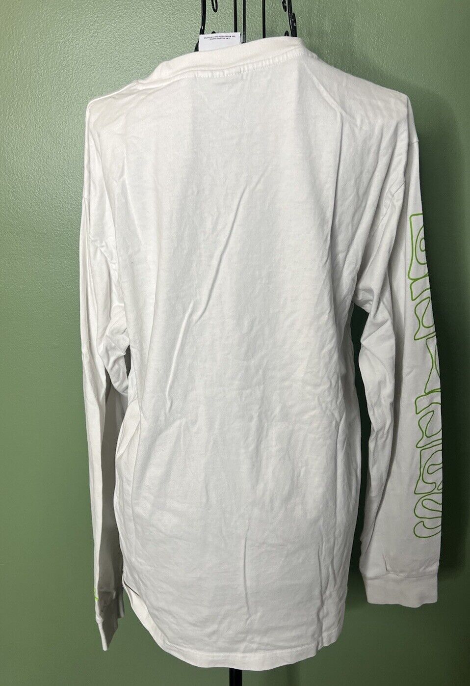 adidas Long Sleeve Shirt Men White Medium
