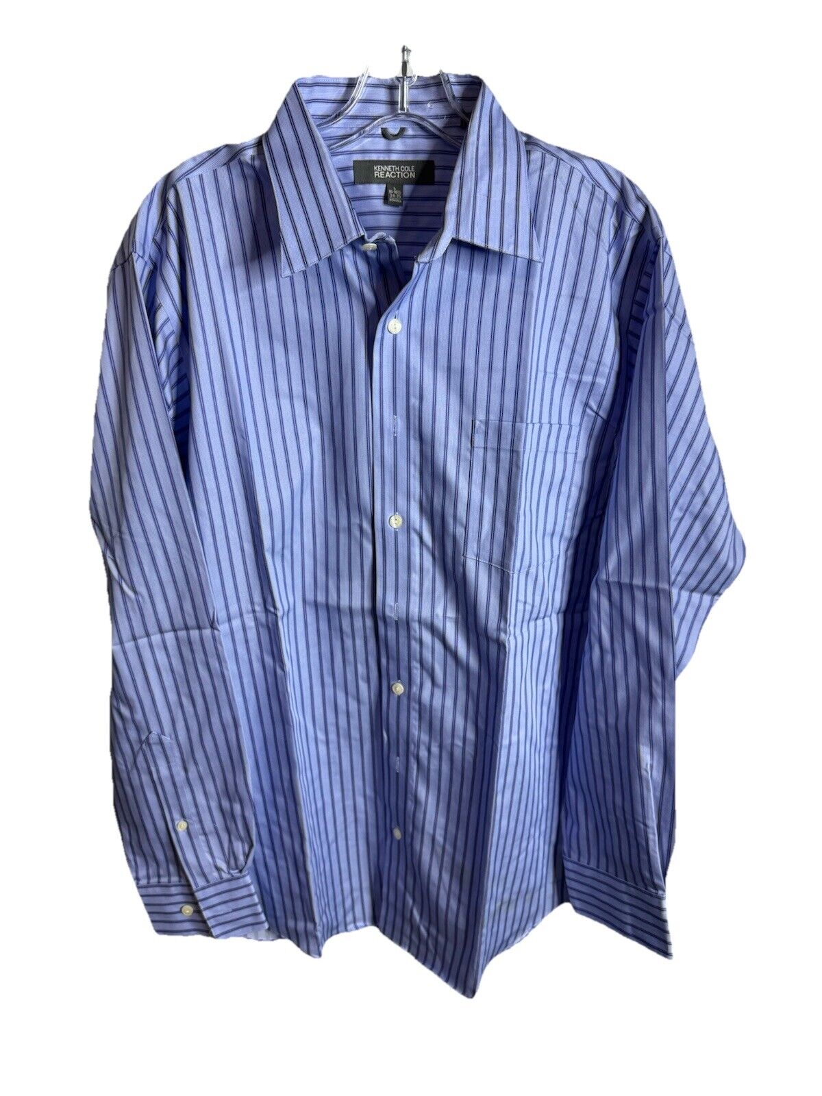 Kenneth Cole Button Down Shirt Slim Fit 16-16.5 / 34-35 Size Large