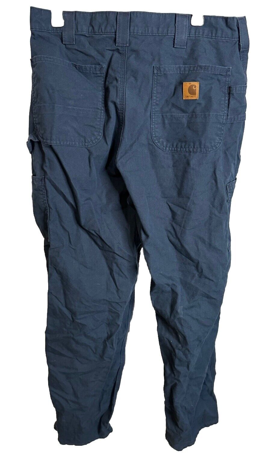 Carhartt Pants Mens 34X34 Casual Navy Pocket Outdoors Straight Adult Cargo