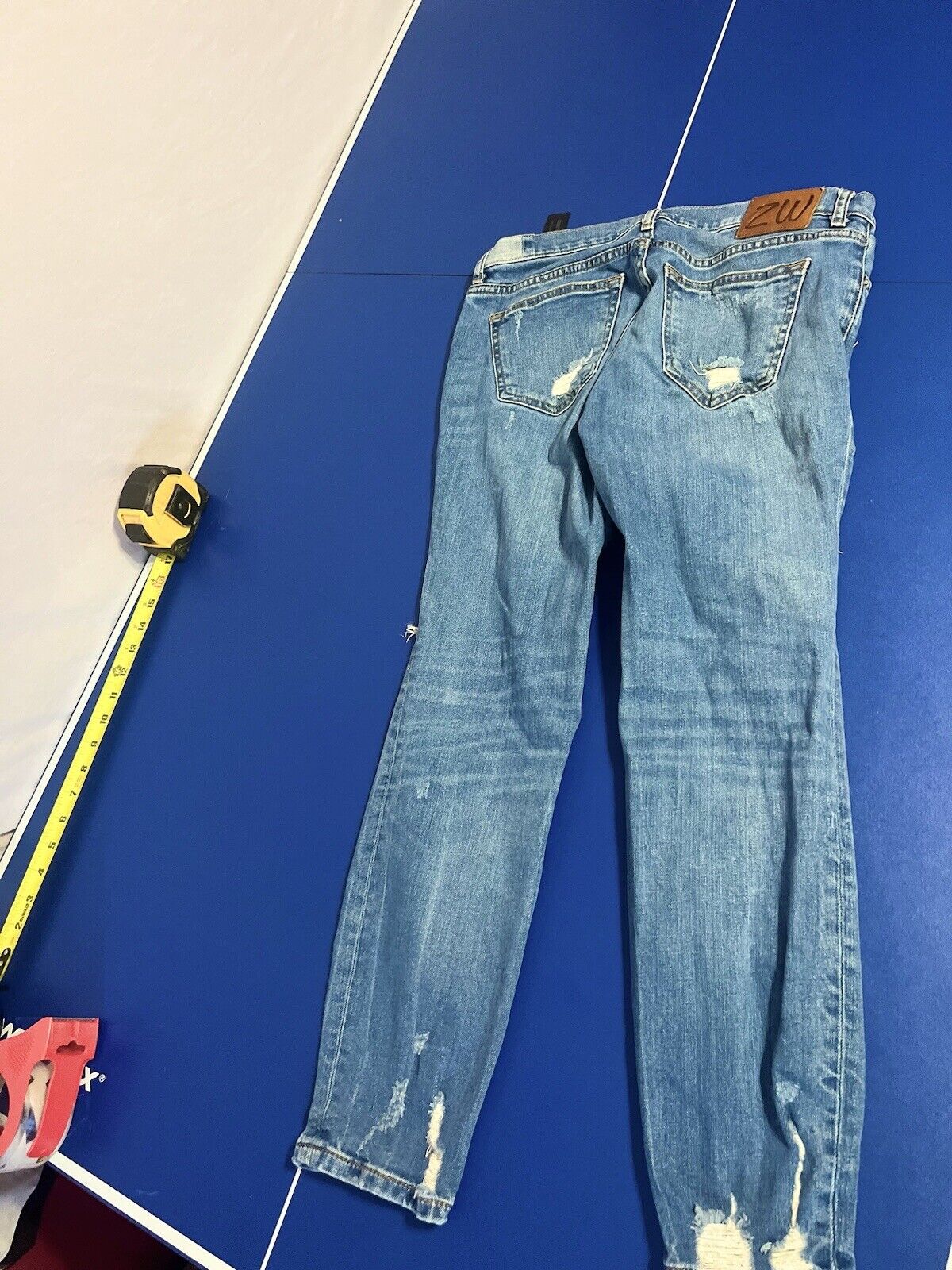 zara woman premium denim collection, Girls Size 4, Designer Denim Jeans, Ripped