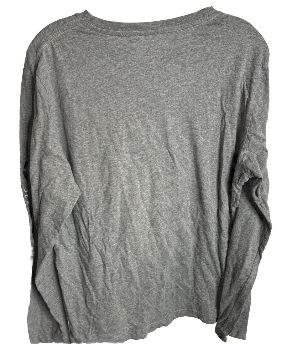 Vintage Nautica T Shirt Mens Size M Long Sleeve Logo Spell Out Casual Adult