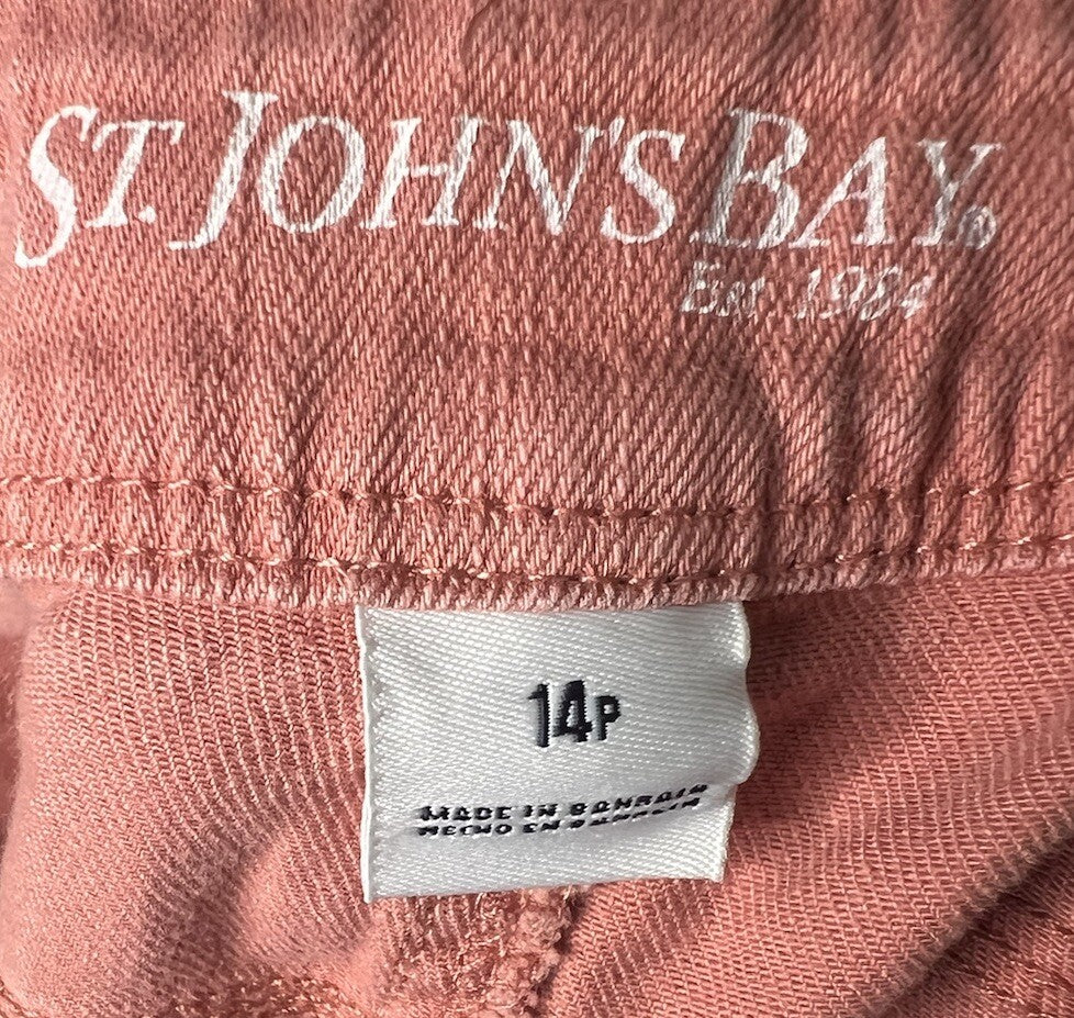 ST JOHNS BAY Womens Petite Size 14P Convertible Cropped Pants