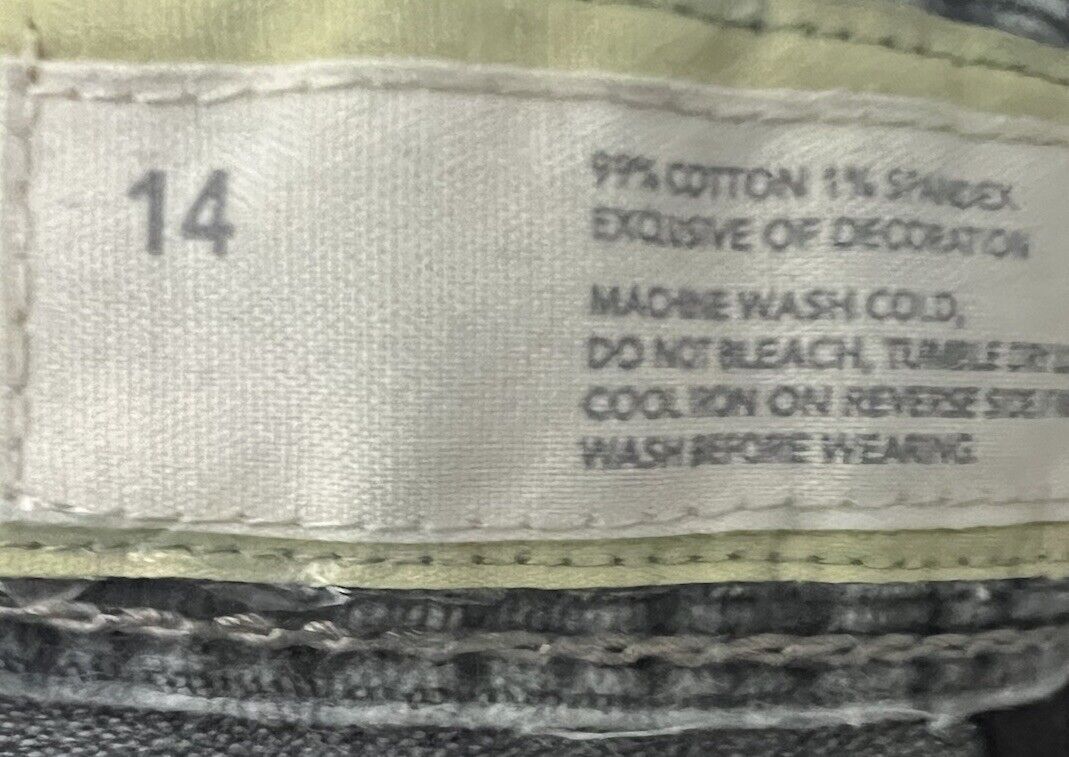 Ann Taylor Loft Women's Pants Size 14 Gray Jeans Curvy