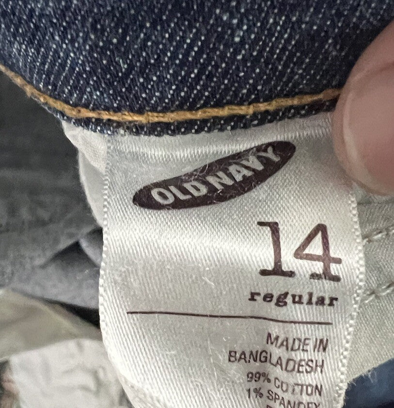 Old Navy Sweat Heart Jeans Womens 14 Blue Regular