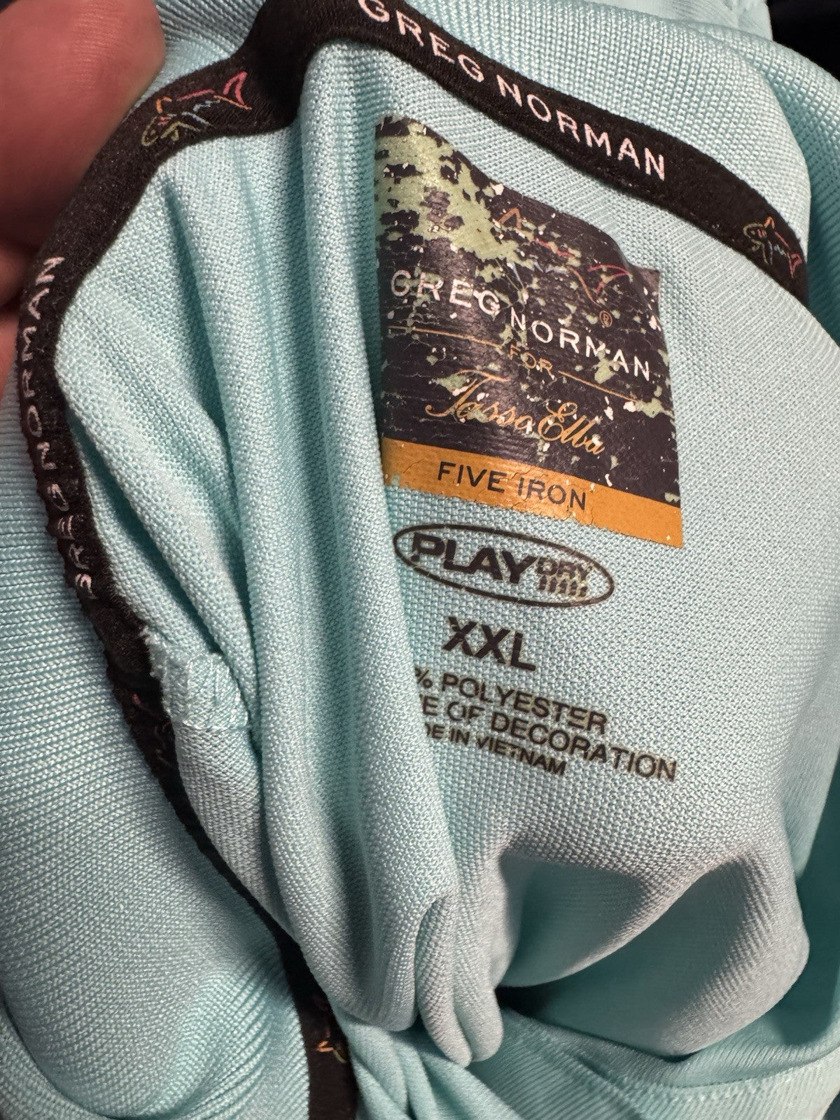 Greg Norman Play Dry Short Sleeve Polyester Performance Polo Shirt Mens 2XL