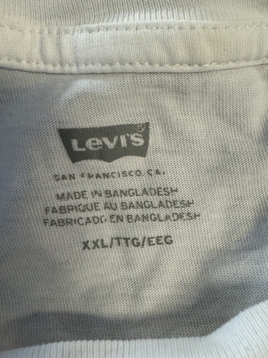 Levi's Strauss & Co. Graphic Logo T-Shirt Mens Size 2XL Crew Neck