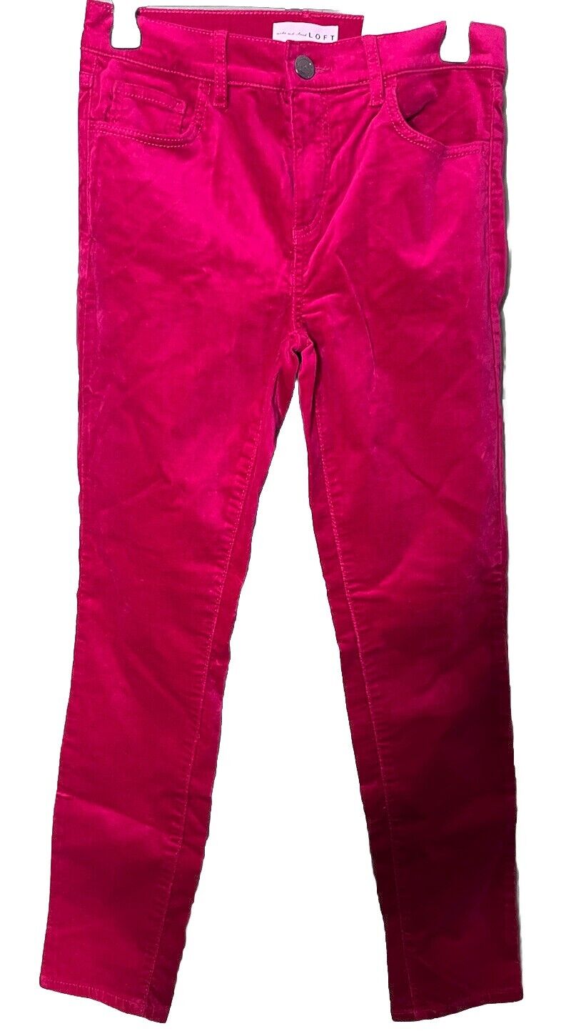 Ann Taylor Loft Women's 26/2P Skinny Red/ NWT