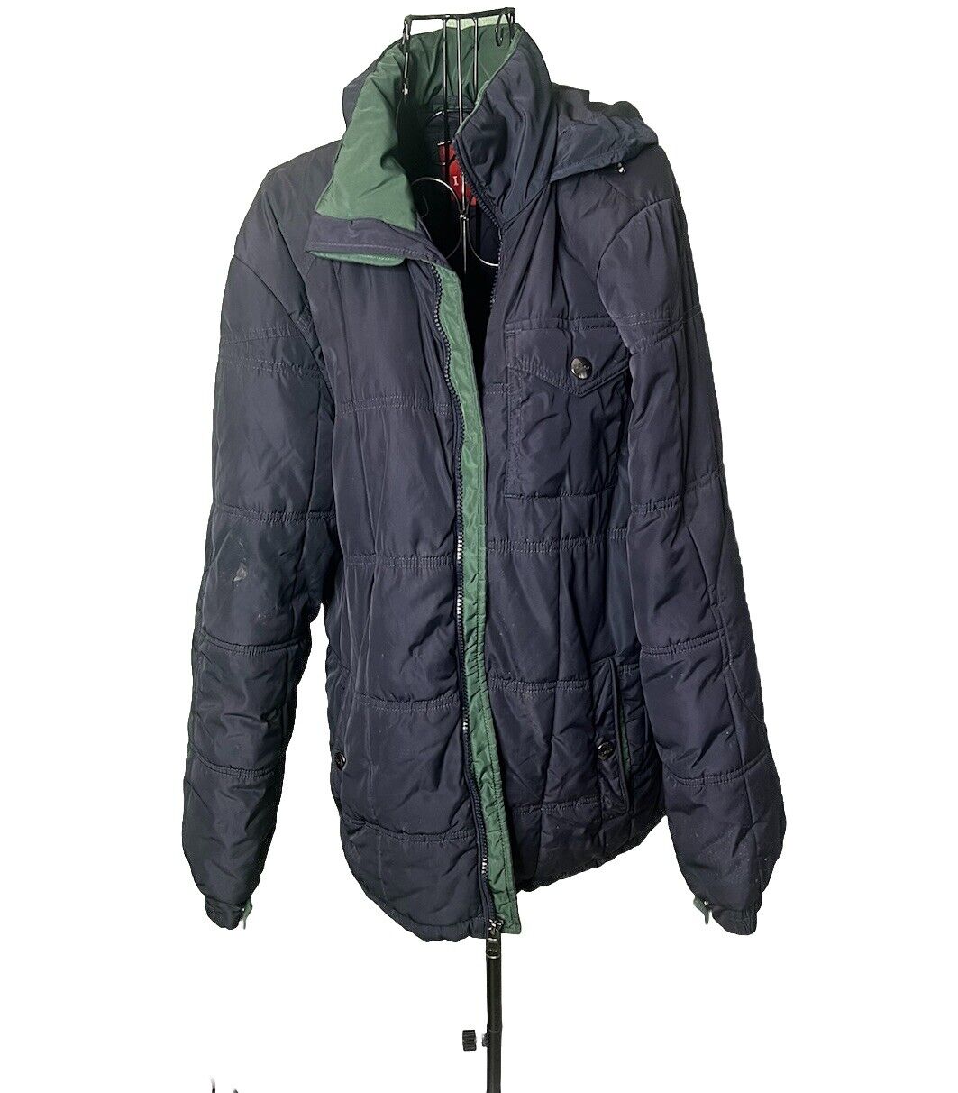 IZOD Hooded Puffer Jacket Sz M