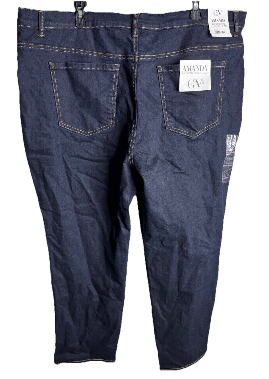 Gloria Vanderbilt Women's Plus Size 22W Amanda Tapered Leg Jeans NEW