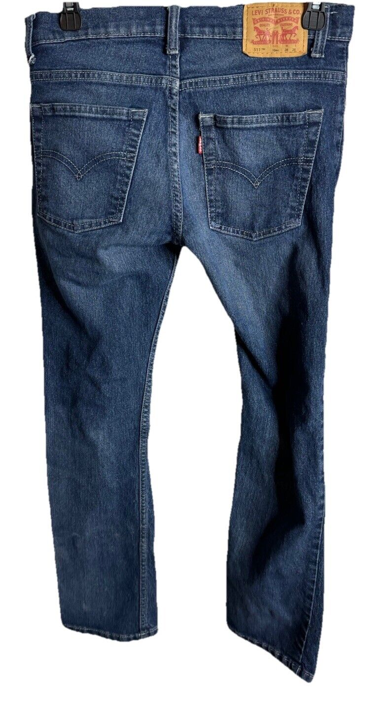 Levi’s 511 Jeans Mens Size 16 Regular 28x28 Blue Dark Wash Denim