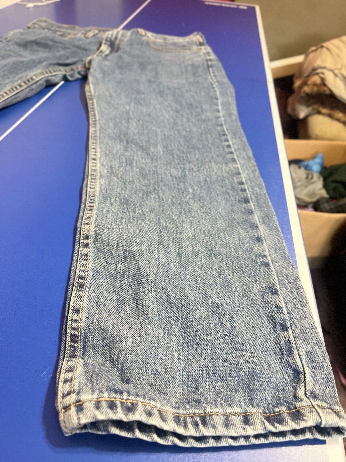 Levis 505 Jeans Mens 36x29 Regular Fit Straight Medium Wash Denim