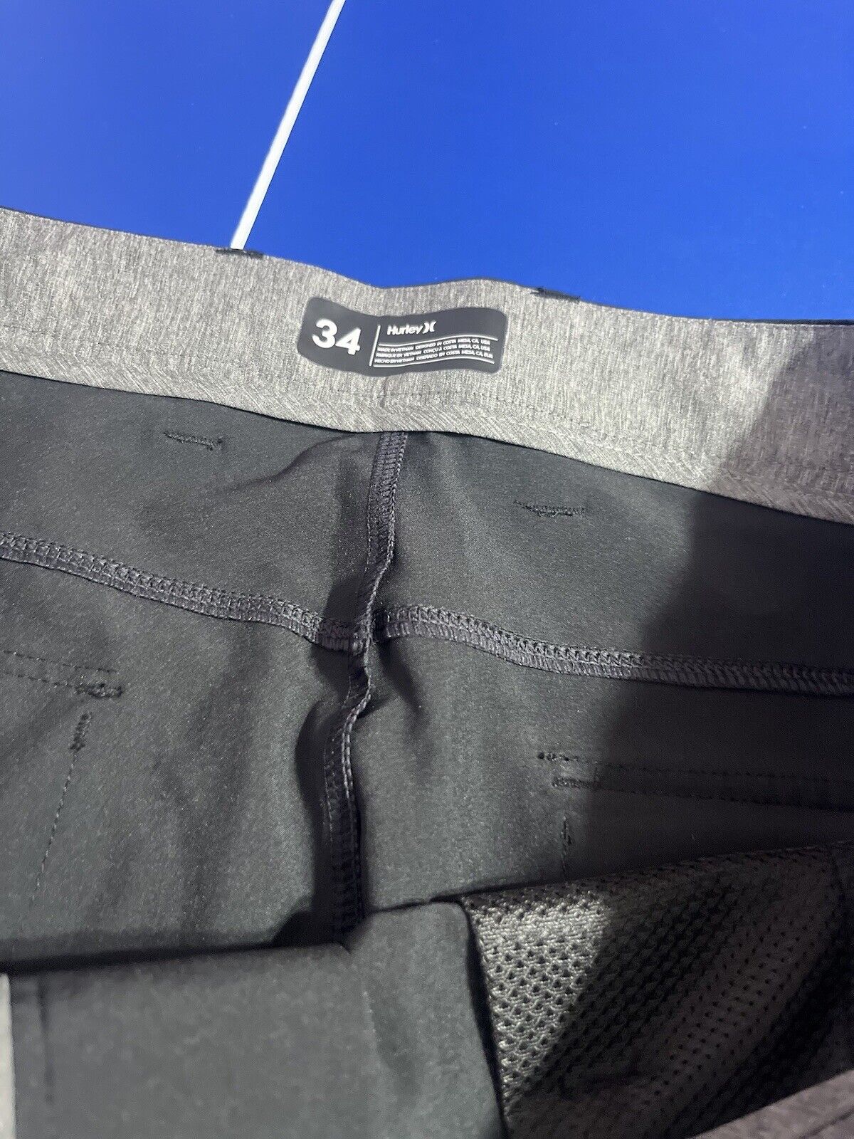 Hurley Shorts Mens Size 34 Black, 20 Inch Length, Brand New Never Worn, Rare