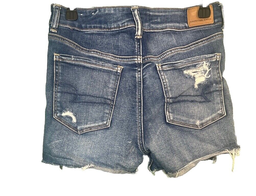American Eagle Tomgirl Shorts Distressed Denim Women's Size 8