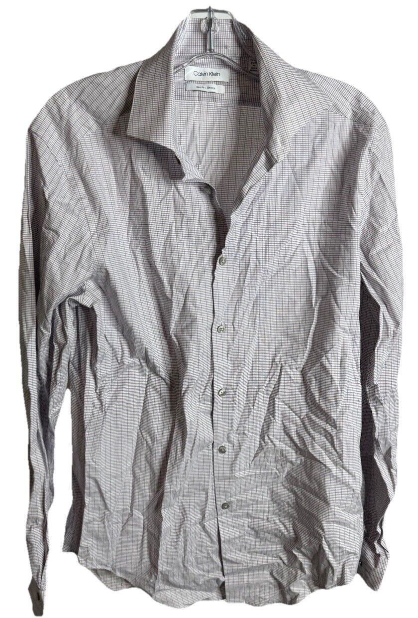 calvin klein Button Down dress shirt Mens 15-15.5 34/35 Medium