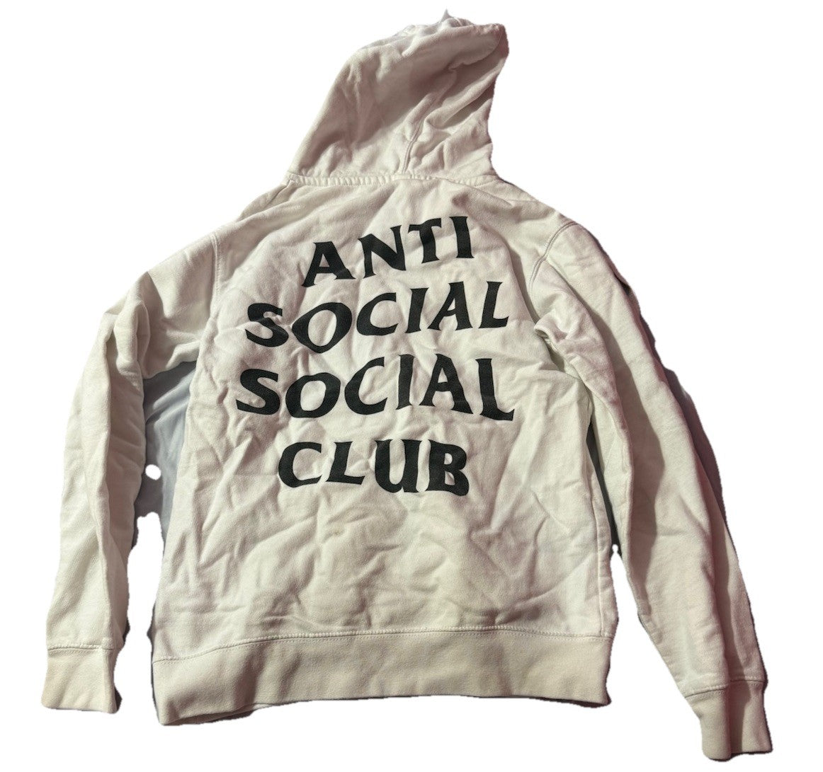 Anti Social Social Club White Hoodie Mens XS