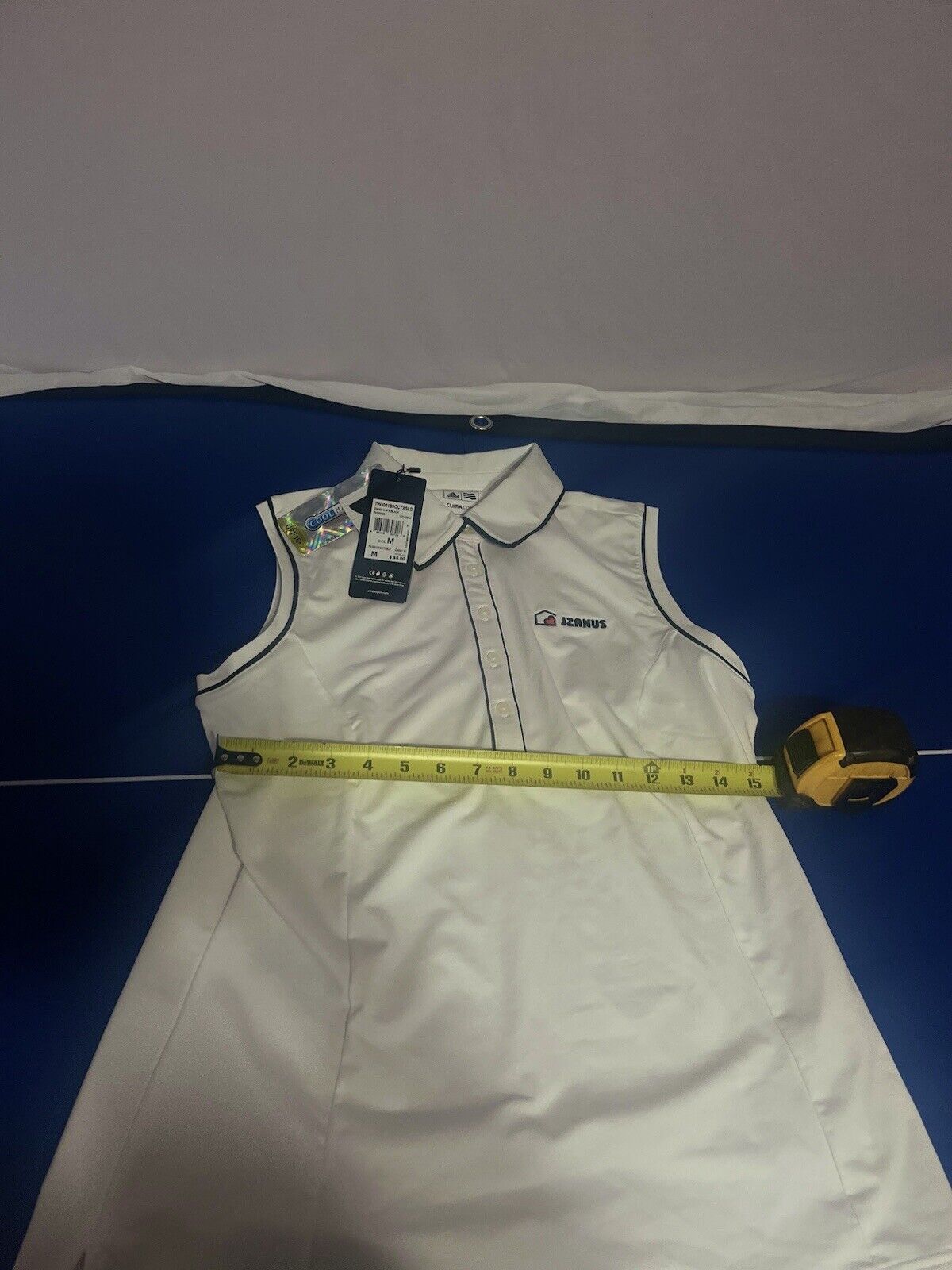 Adidas Women’s Golf Shirt, Size Medium, Clima Cool, White Shirt, High Quality